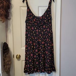 Ruffle Neck Torrid Jersey Dress